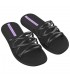 Sandalias Ipanema Meu Sol Slide Mujer Negro Lila