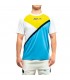 Camiseta Siux Block Hombre Azul Verde