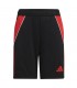 Pantalón Corto Adidas Tiro 24 Negro Rojo Junior
