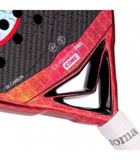 Pala de Padel Joma Tournament Pro Iconic Negro Rojo