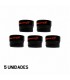 Pack 5 Overgrip Bullpadel Hac Negro