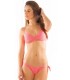 BIKINI TOTSOL AROS LISO GANCHILLO FUCSIA NEON